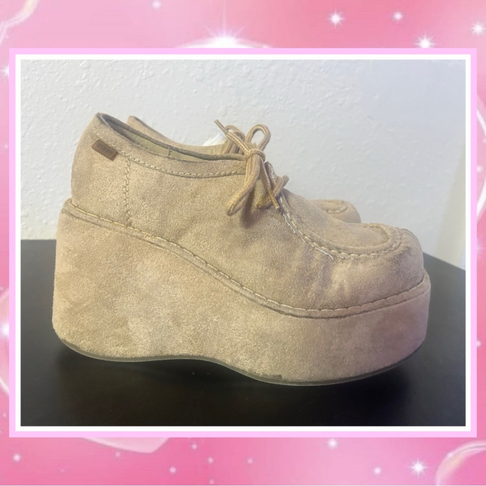 Vintage 90s y2k Chunky Platform Loafers